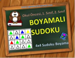 Sudoku Boyama - Boyamalı Sudoku