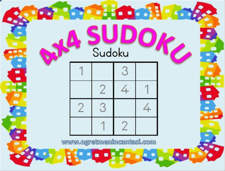 4×4 Kolay Seviye Sudoku 50