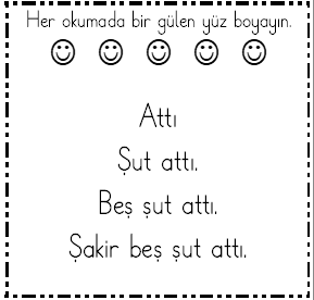ş harfi hızlı okuma metinleri (Çok Öğrencili)
